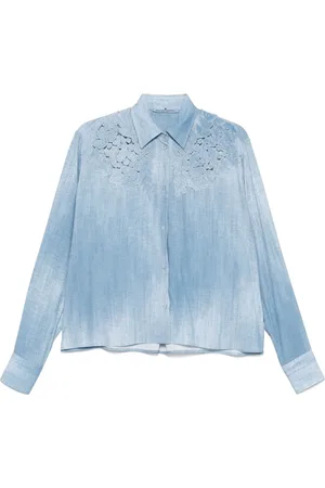 ERMANNO SCERVINO Skjorta med blomapplikation