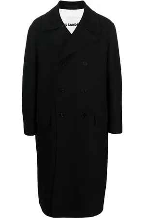 Jil Sander Dubbelknäppt kashmirkappa