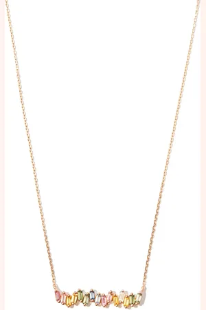 Suzanne Kalan Halsband i 18K roséguld med diamant och safir