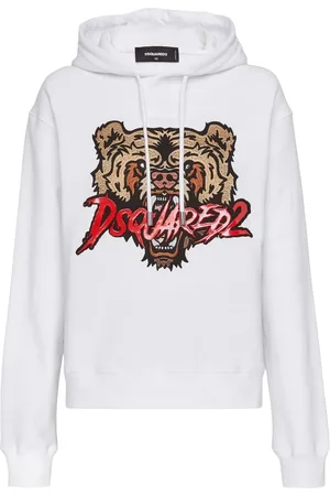 Dsquared2 Hoodie med logotyp