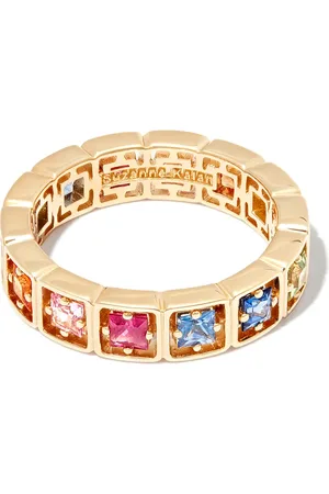 Suzanne Kalan Safirring i 18K gult guld