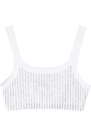 The Attico Beskuren topp med strass