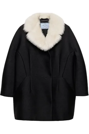 Prada Dubbelknäppt lång kappa