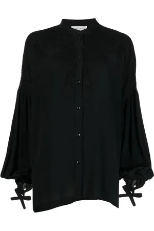 ERMANNO SCERVINO Långärmad blus med spetspanel