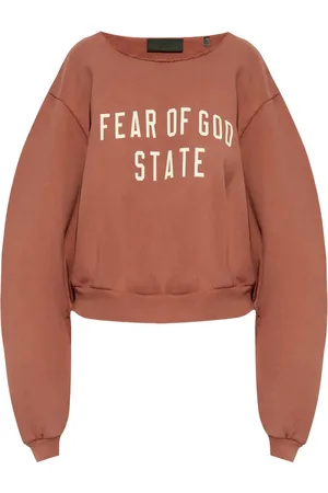 FEAR OF GOD Fleecetröja med logotyp