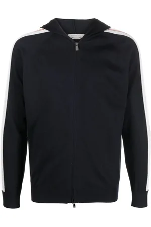 corneliani Huvtröja med randig ärm