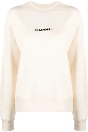 Jil Sander Sweatshirt med logotyp