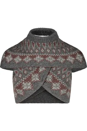 PAOLINA RUSSO Stickad croptop