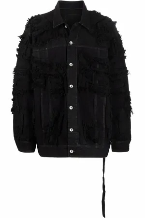 Rick Owens Jeansjacka med fransar