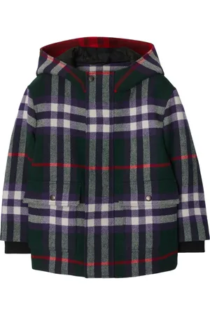 Burberry Vintagerutig yllejacka