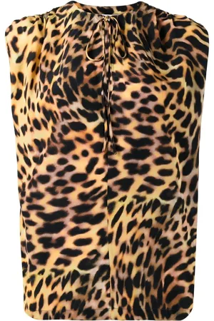 Stella McCartney Leopardmönstrad sidenblus