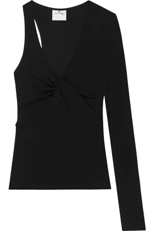 Courrèges Asymmetrisk topp med vriden detalj