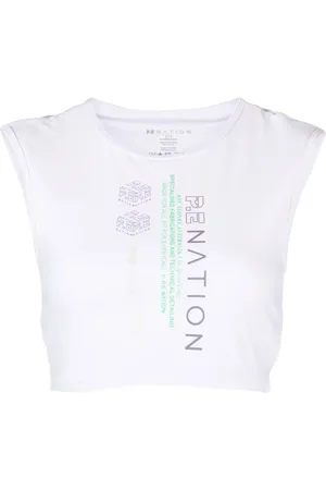 P.E Nation Croptop med logotyp