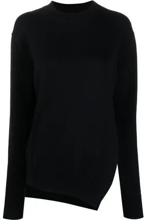 STUDIO NICHOLSON Shiso tröja med asymmetrisk fåll