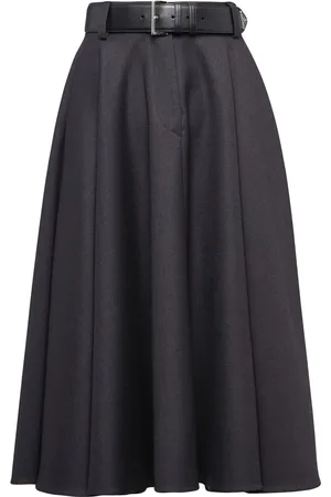 Prada Midikjol i gabardin
