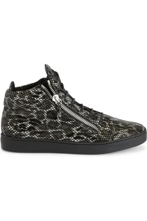 Giuseppe Zanotti Leopardmönstrade höga sneakers