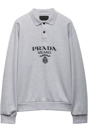 Prada Stickad pikétröja i jacquard