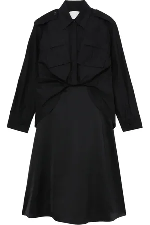 3.1 Phillip Lim Draperad skjortklänning