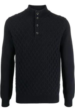 corneliani Kabelstickad tröja
