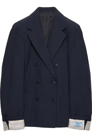 Prada Dubbelknäppt blazer i mohair