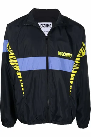 Moschino Zebramönstrad vindjacka med panel