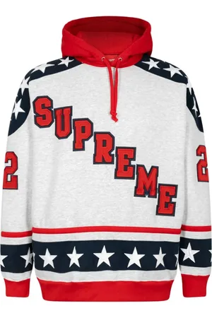 Supreme Hockey hoodie med logotyp