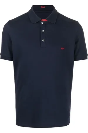 FAY Pikétröja med broderad logotyp