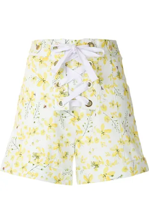 Isolda Blommiga shorts med snörning