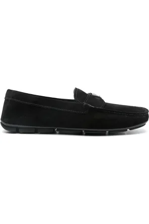 Prada Loafers med logotypplakett