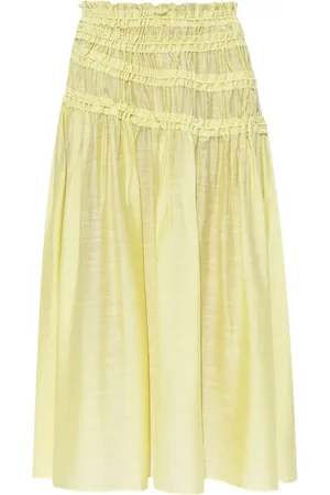 Tory Burch Midikjol med rysch