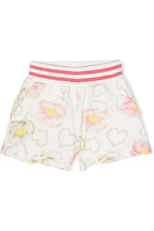 MONNALISA Blommiga shorts med elastisk midja