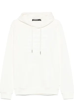 Karl Lagerfeld Hoodie med präglad slogan