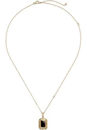 Shay Diamanthalsband i 18K gult guld med onyx