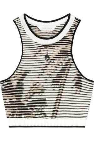 Palm Angels Palms croptop i jacquard