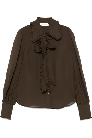 ZIMMERMANN Skjorta i georgette med rosett