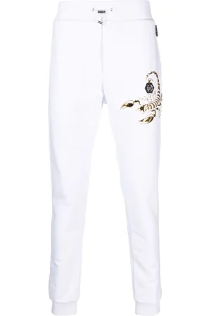 Philipp Plein Scorpion trackpants med applikation