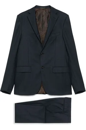 corneliani Rutig enkelknäppt kostym