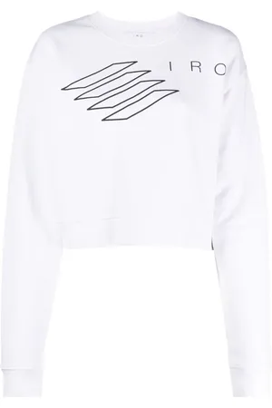 IRO Romel kort sweatshirt med logotyp