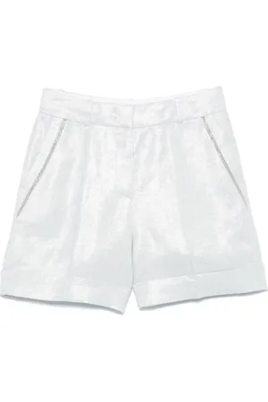 PESERICO SIGN Shorts med metallisk effekt