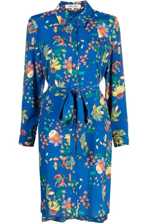 Diane von Furstenberg Blommig midiklänning