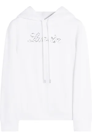 Lanvin Hoodie med paljettprydd logotyp