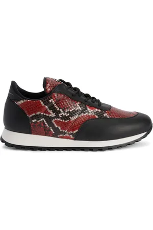Giuseppe Zanotti Ormskinnsmönstrade lädersneakers