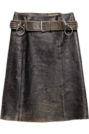 Prada Kort skinnkjol