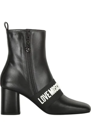 Moschino Stövlar med bokstavslogotyp 70 mm