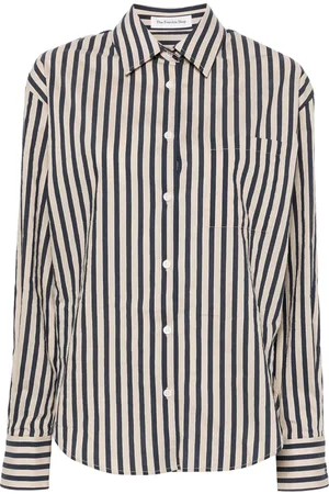 The Frankie Shop Lui skjorta med texturerad finish