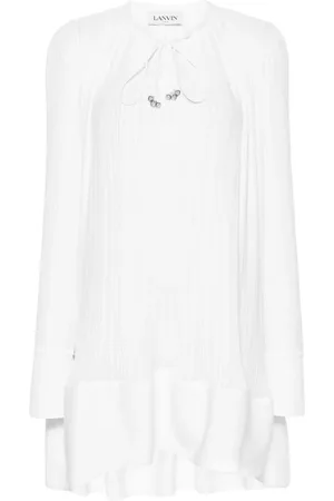 Lanvin Plisserad miniklänning