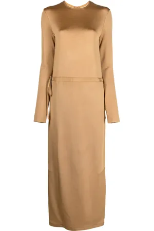Jil Sander Midiklänning med dragsko
