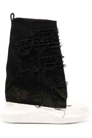 Rick Owens Slashed Fogachine höga sneakers