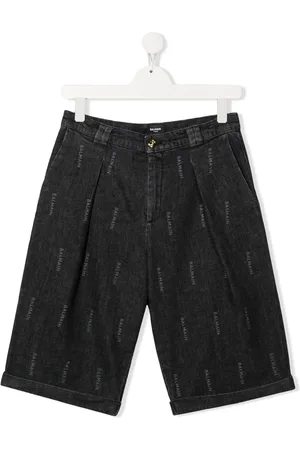 Balmain TEEN jeansshorts med logotyp