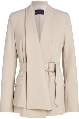 Karl Lagerfeld Draperad blazer med bälte